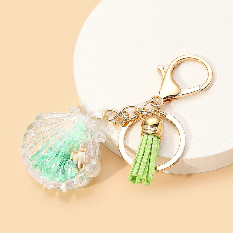 Wholesale Acrylic Rainbow Pearl Keychain